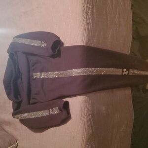 PINK black bling outfit